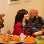 Photo of The We Can Make Chat Show, two hosts and two guests sit together looking happy and relaxed